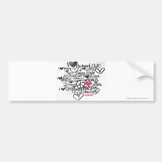 Autocollant De Voiture Magenta de graffiti (Devant)