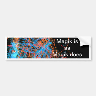 Autocollant De Voiture Magik est… adhésif pour pare-chocs