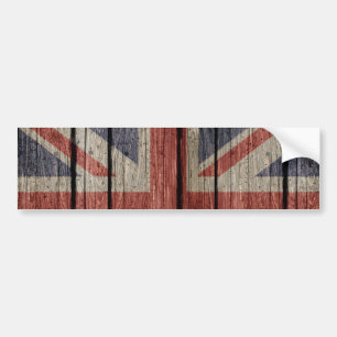Autocollant De Voiture Magnifique grunge en bois cool tendance U.k. fanio
