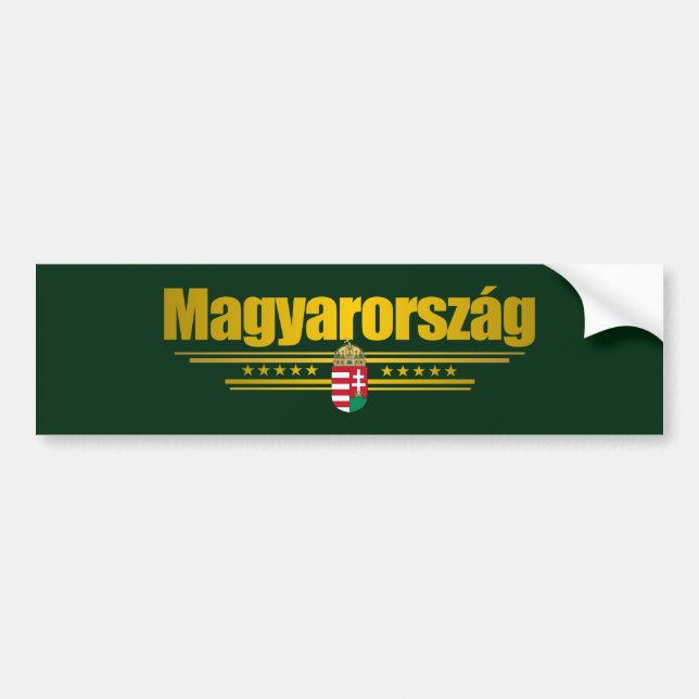 Autocollant De Voiture Magyarorszag (Hongrie) (Devant)
