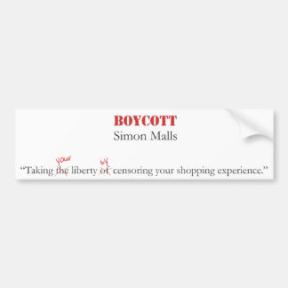 Autocollant De Voiture Mails de Simon de boycott