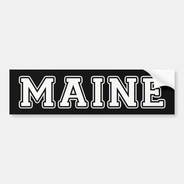 Autocollant De Voiture Maine (Devant)