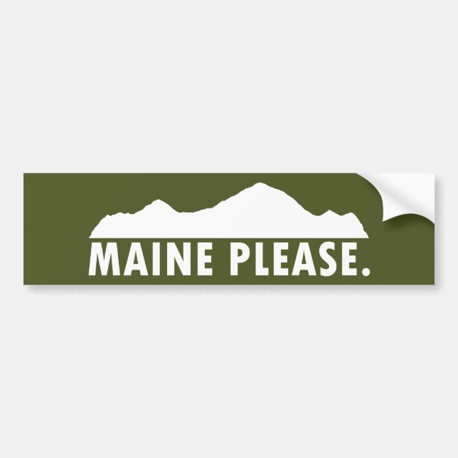 Autocollant De Voiture Maine S'Il Vous Plaît (Devant)