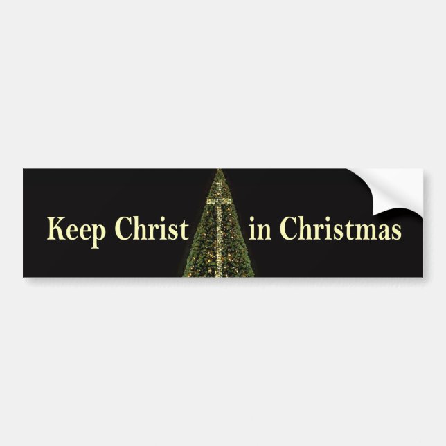 Autocollant De Voiture MAINTENEZ LE CHRIST DANS l'adhésif pour pare-chocs (Devant)