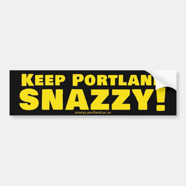 Autocollant De Voiture Maintenez Portland élégant ! (Devant)