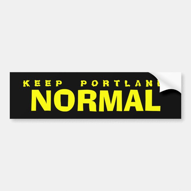 AUTOCOLLANT DE VOITURE MAINTENEZ PORTLAND NORMAL (Devant)