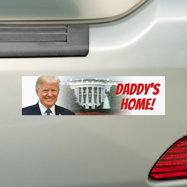 Autocollant De Voiture Maison de papa Le Président Donald Trump 2024 Win (En voiture)