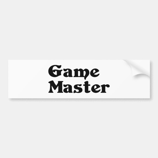 Autocollant De Voiture Maître de jeu (Devant)