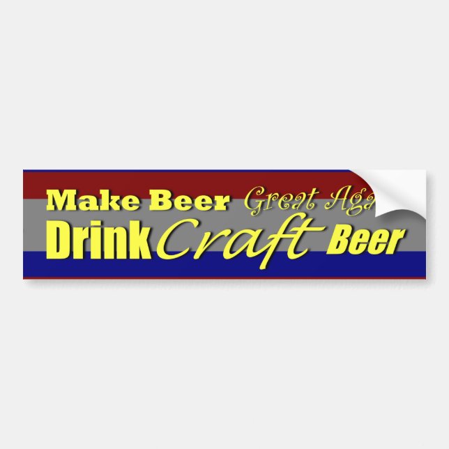 Autocollant De Voiture Make Beer Great Again 3 (Devant)