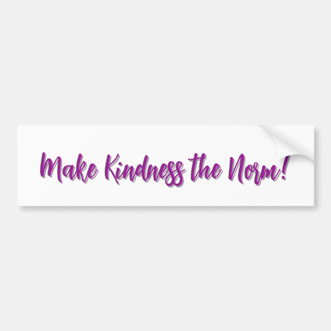 Autocollant De Voiture Make Kindness the Norm! (Devant)