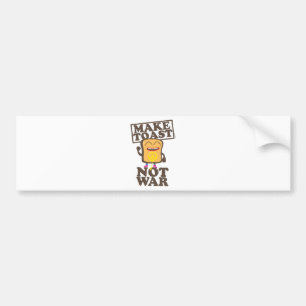 Autocollant De Voiture Make Toast not War