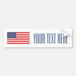 Autocollant De Voiture Make your own patriotic usa flag bumper sticker