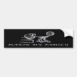 AUTOCOLLANT DE VOITURE MAKIN MA FAMILLE