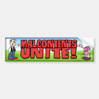 Autocollant De Voiture Malcontent Unite