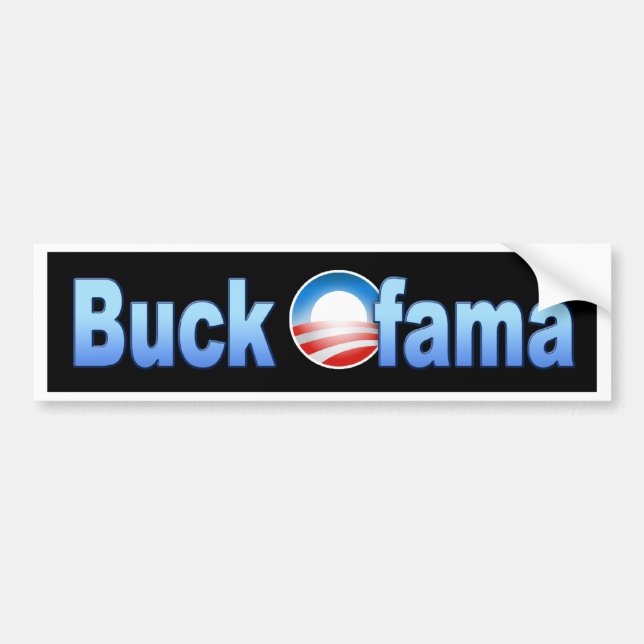 Autocollant De Voiture Mâle Ofama - adhésif pour pare-chocs d'Obama (Devant)