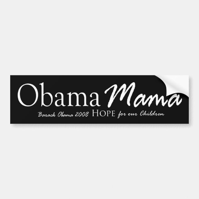 Autocollant De Voiture Maman adhésif pour pare-chocs d'Obama (Devant)