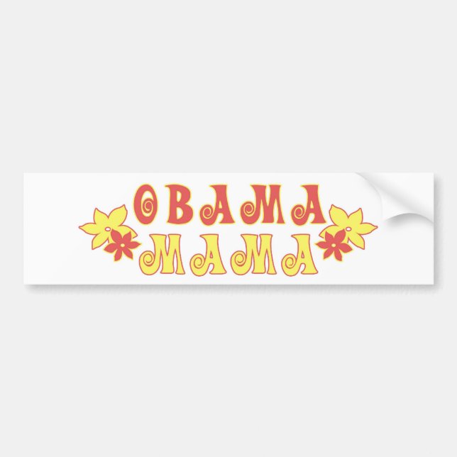 Autocollant De Voiture Maman adhésif pour pare-chocs d'Obama (Devant)