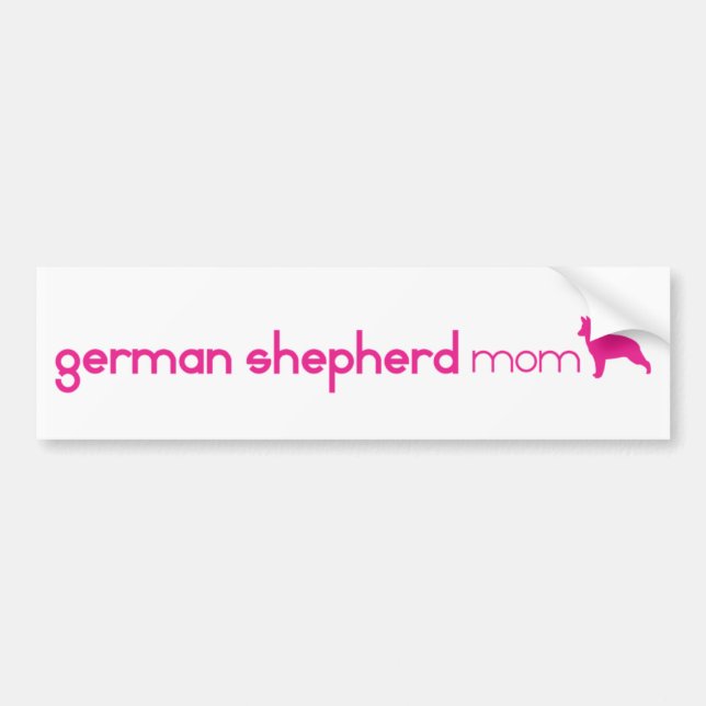 Autocollant De Voiture Maman de berger allemand (Devant)