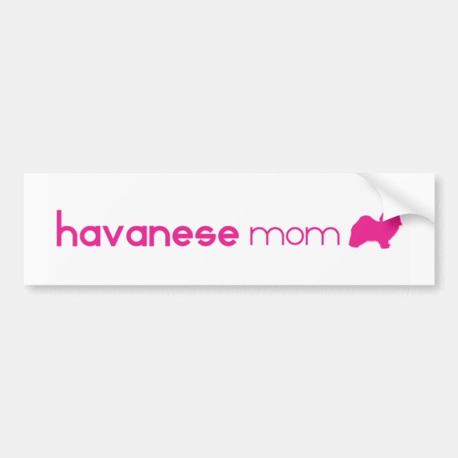 Autocollant De Voiture Maman de Havanese (Devant)