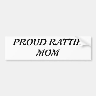 Autocollant De Voiture maman fière de rattie