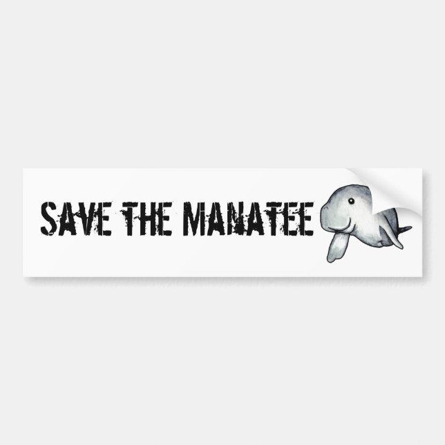 Autocollant De Voiture Manatee-EB01 (Devant)