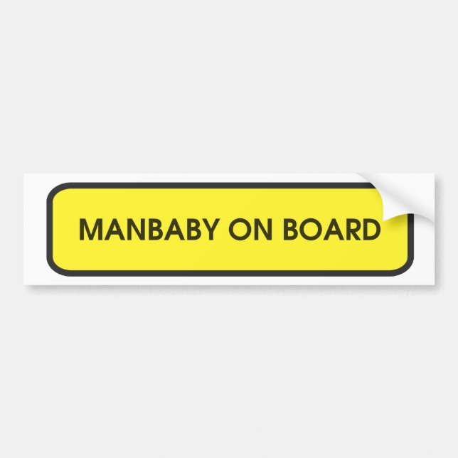 Autocollant De Voiture Manbaby à bord d'adhésif pour pare-chocs (Devant)