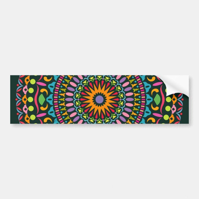 Autocollant De Voiture Mandala couleur 29_06 DZY (Devant)