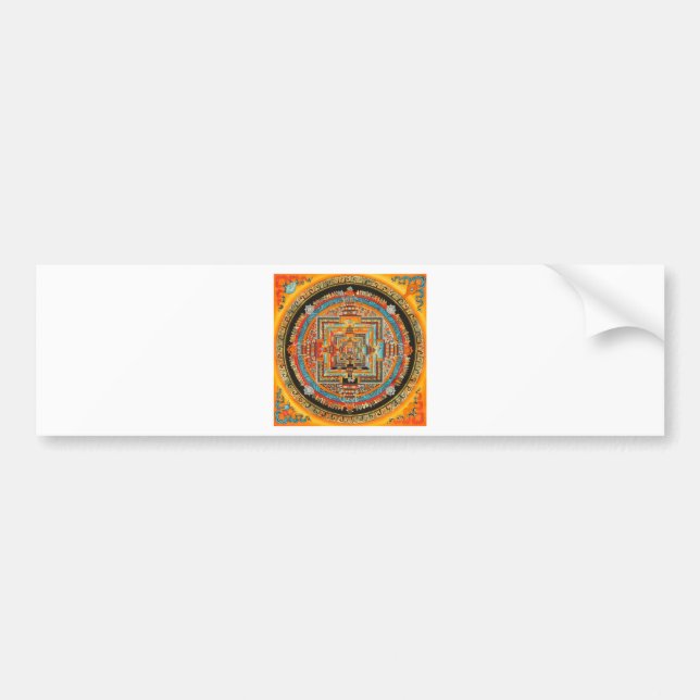 AUTOCOLLANT DE VOITURE MANDALA ÉSOTÉRIQUE III DE KALACHAKRA (Devant)