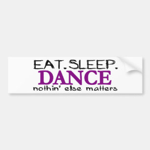 Autocollant De Voiture Mangez la danse de sommeil