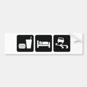 Autocollant De Voiture Mangez la dérive de sommeil