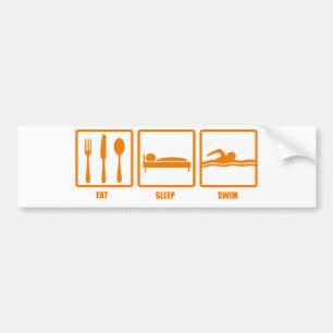 Autocollant De Voiture Mangez le bain de sommeil