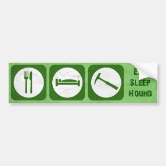 Autocollant De Voiture Mangez le chien de sommeil