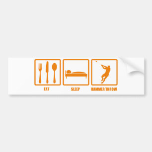 Autocollant De Voiture Mangez le jet de marteau de sommeil