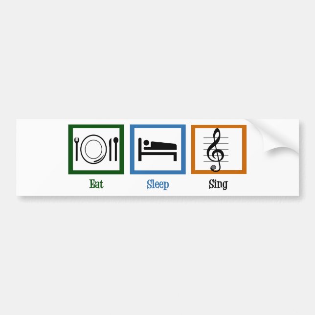 Autocollant De Voiture Mangez le sommeil (Devant)