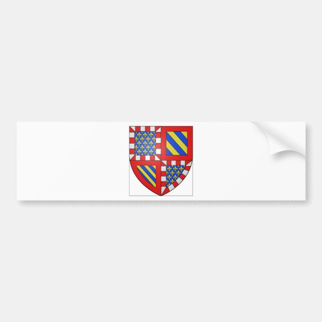 Autocollant De Voiture Manteau de la Bourgogne (France) des bras (Devant)