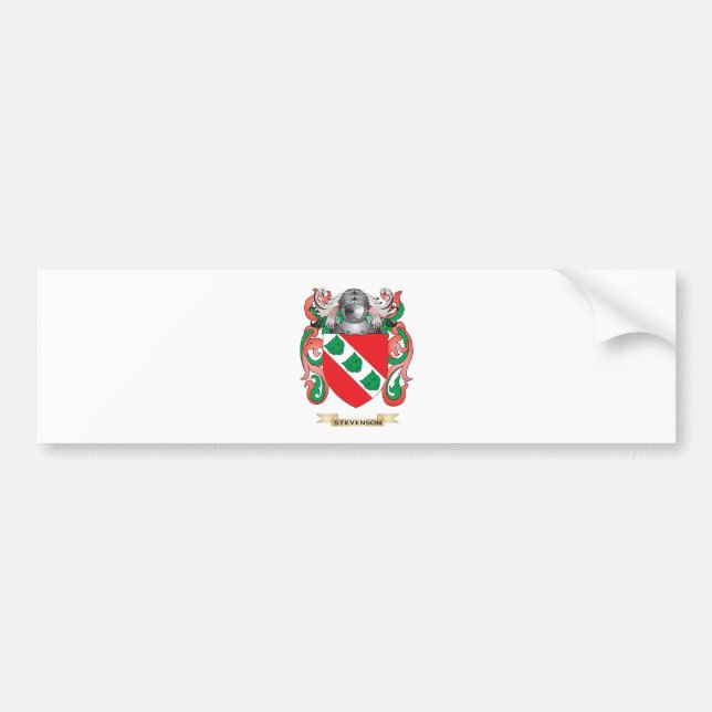 Autocollant De Voiture Manteau de Stevenson des bras (crête de famille) (Devant)