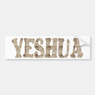 Autocollant De Voiture Manuscrit d'effet de Yeshua