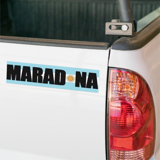 AUTOCOLLANT DE VOITURE MARADONA (Sur camion)