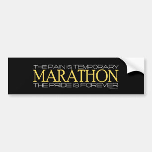 Autocollant De Voiture Marathon - la fierté est Forever