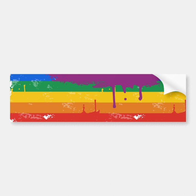 Autocollant De Voiture Marchandises de gay pride (Devant)