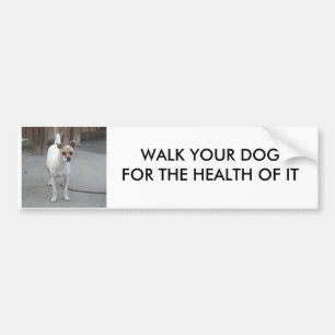 AUTOCOLLANT DE VOITURE MARCHENT VOTRE ADHÉSIF POUR PARE-CHOCS DE CHIEN