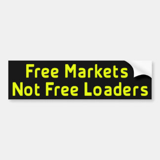 Autocollant De Voiture Marchés Libres Pas Chargeurs Libres Bumpersticker