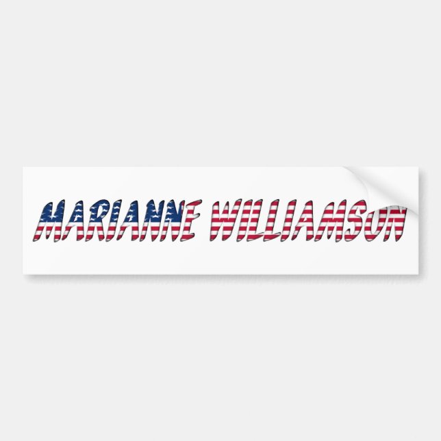 Autocollant De Voiture Marianne Williamson candidate à la présidence 2020 (Devant)