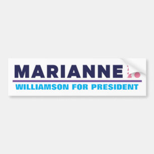 Autocollant De Voiture Marianne Williamson, présidente 2020