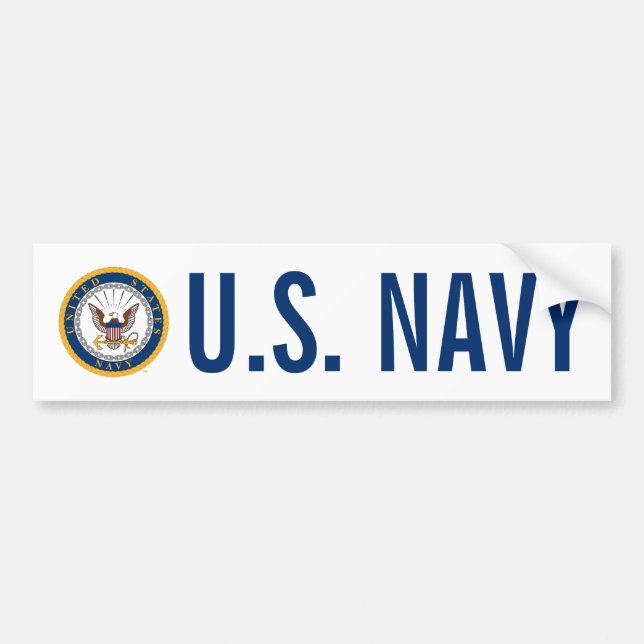 Autocollant De Voiture Marine américaine | Emblème de la marine (Devant)
