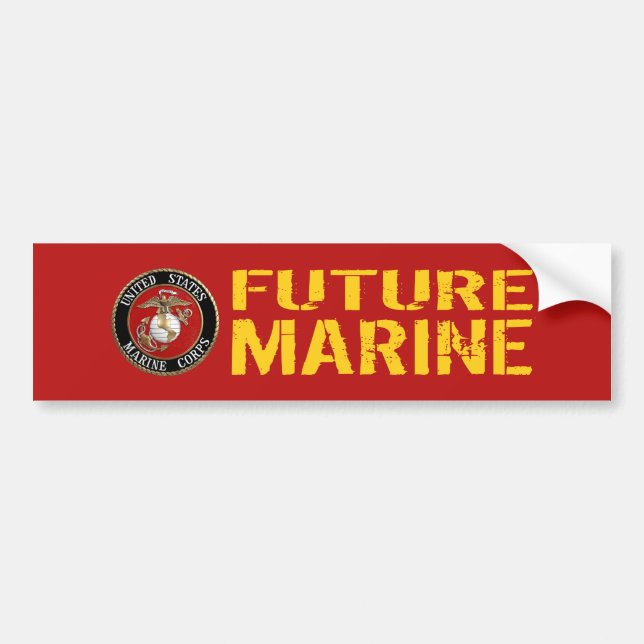 Autocollant De Voiture Marine future (Devant)