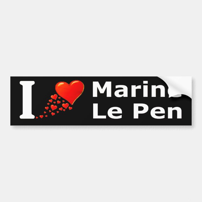 Autocollant De Voiture Marine Le Pen 2017 (Devant)