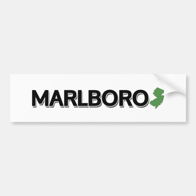 Autocollant De Voiture Marlboro, New Jersey (Devant)