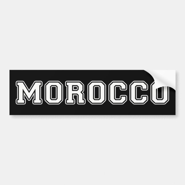 Autocollant De Voiture Maroc (Devant)