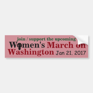 Autocollant De Voiture Mars des femmes sur Washington